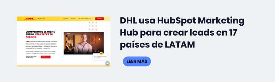 DHL usa HubSpot Marketing