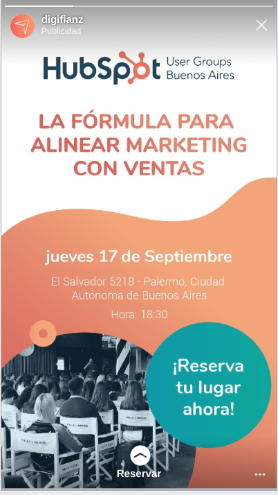 ejemplo de anuncios en instagram stories
