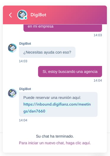 digibot ejemplo de chatbot una tendencia de marketing saas 2020
