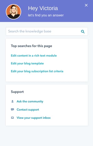 chatbot de hubspot ejemplo de tendencia de marketing saas 2020