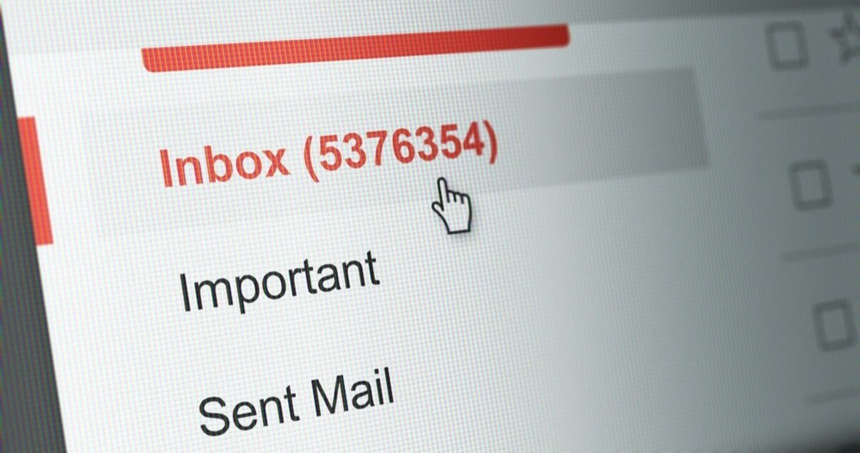 email marketing llenando casilla de gmail de destinatario