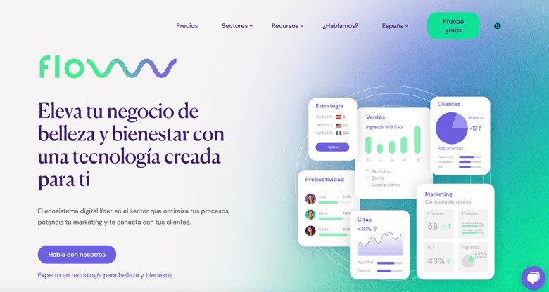 Desarrollo Web para FLOWww Beauty & Wellness Caso de Éxito