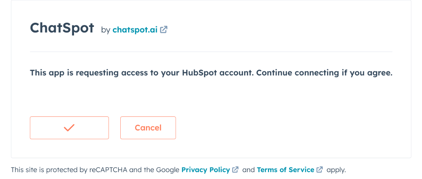 Give Chatspot Access to Connect: