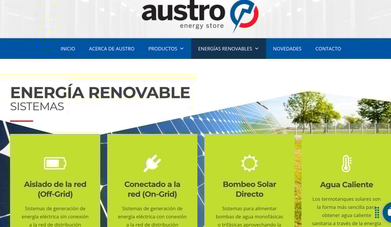 Sitio web de Austro