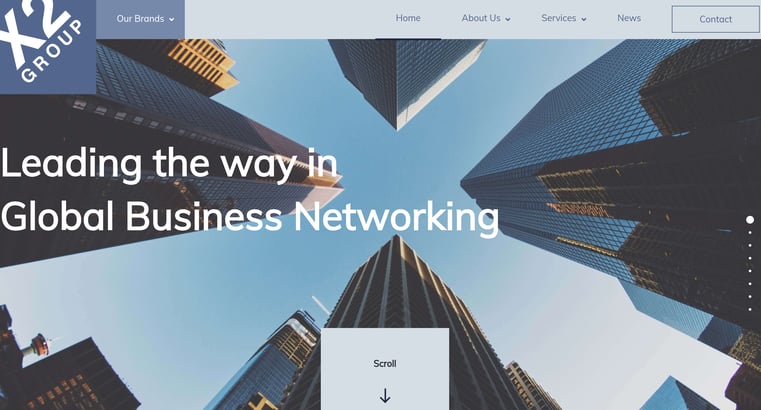 Sitio web X2 Group