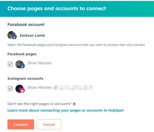 Conectar las cuenta de redes sociales