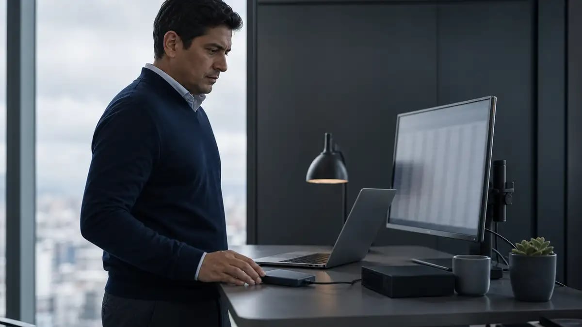 Responsable de marketing exportando los datos de su portal de HubSpot antes de cambiar de agencia