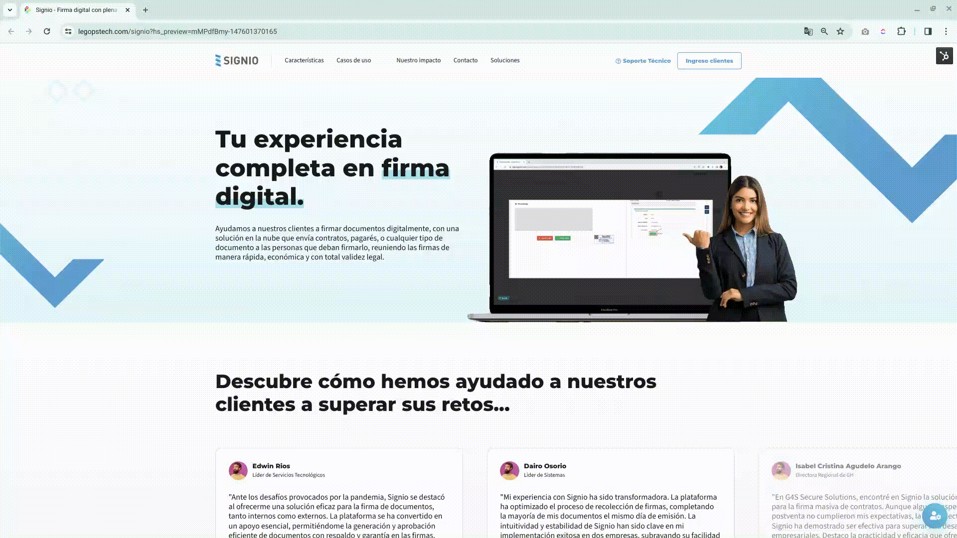 Signio ahora